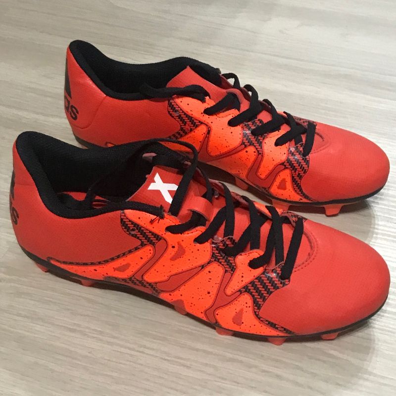 Chuteira Adidas Campo 15.4 Original Nova Vermelha/Laranja | Adidas