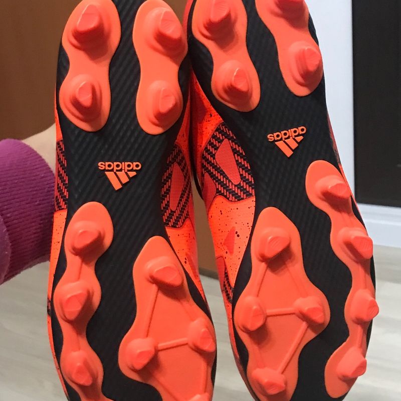 Chuteira Adidas Campo 15.4 Original Nova Vermelha/Laranja | Adidas