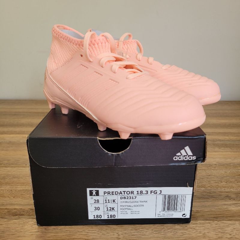 Chuteira Adidas Predator 18.3 Fg J 28 Br Cal ado Infantil para Meninas Adidas Nunca Usado 93314481 enjoei