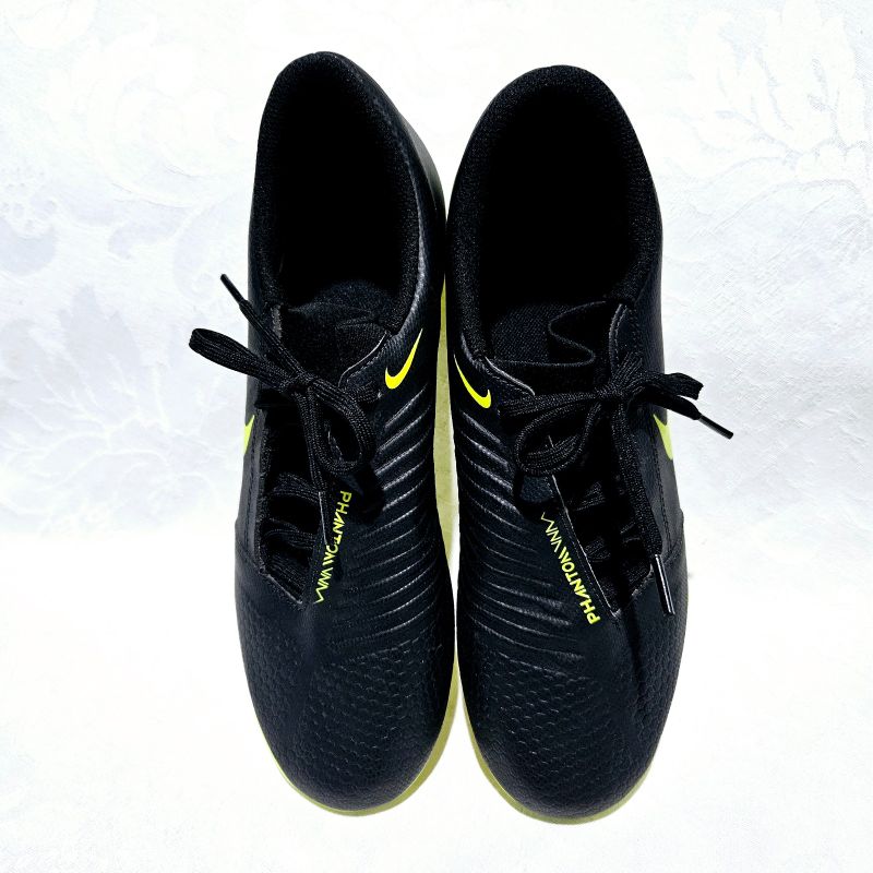 Chuteira Campo Nike Phantom Venom Club Fg - Preto + Verde Limão