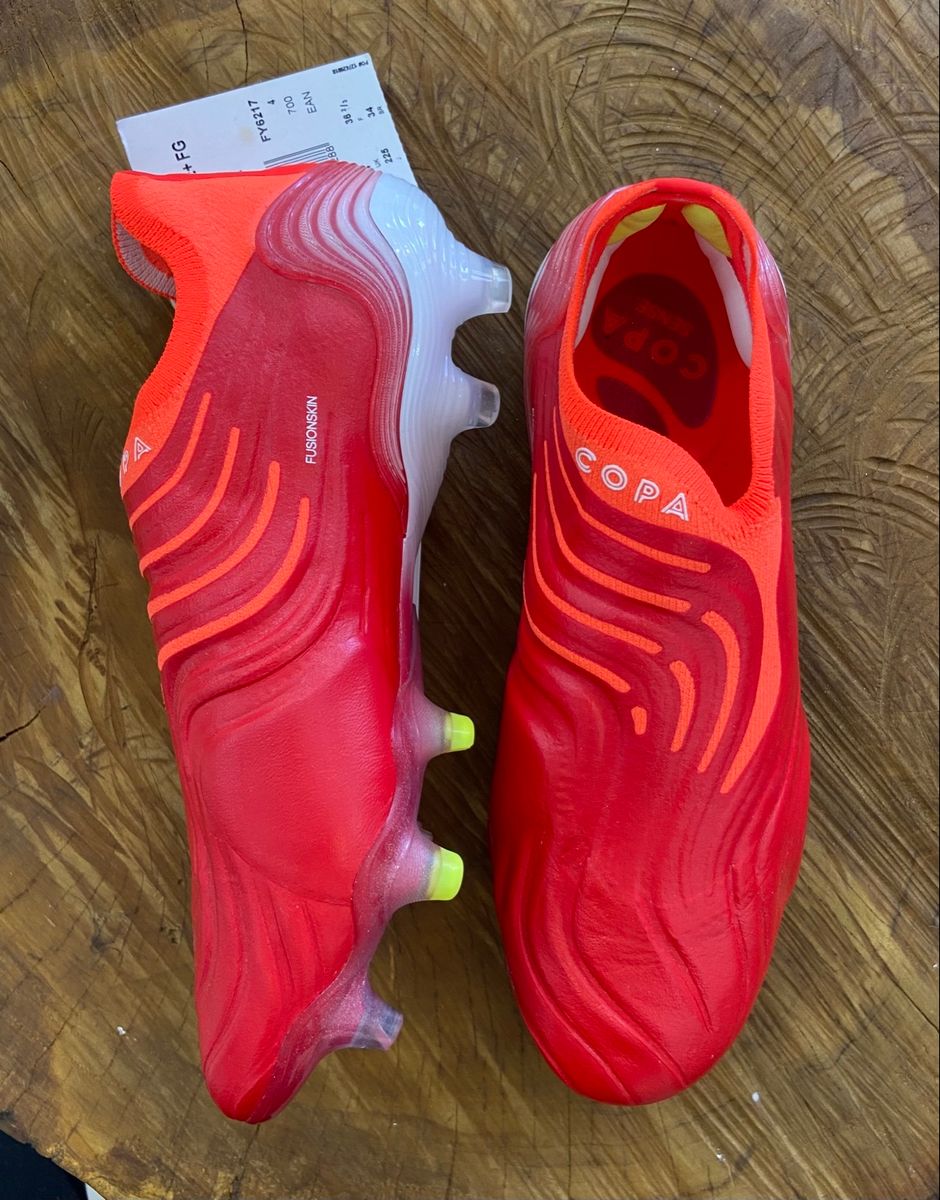 Chuteira Copa Sense Campo Adidas Original Vermelho com