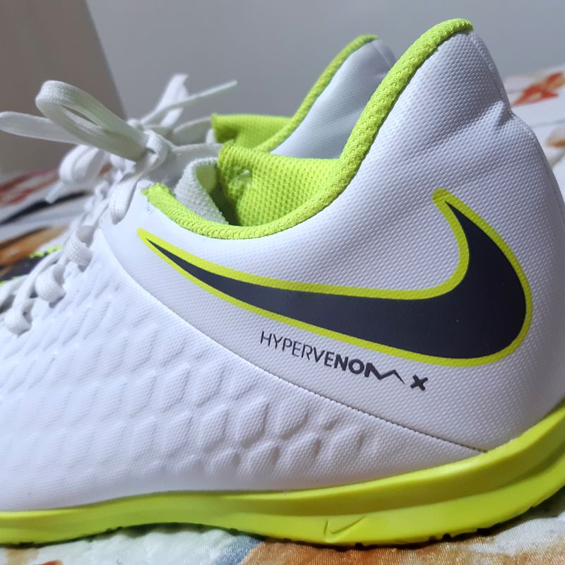 Chuteira nike store hypervenom verde limão