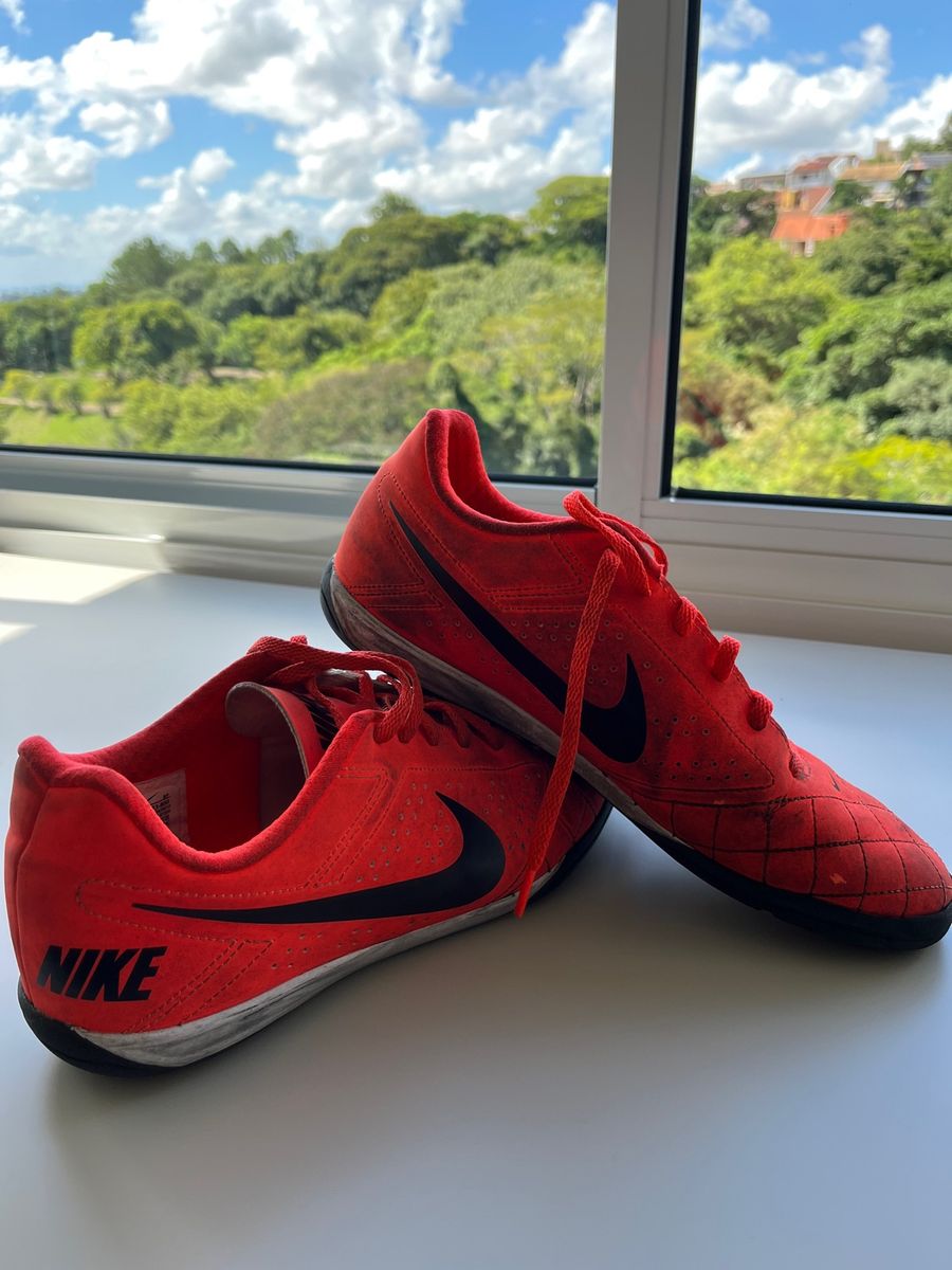 Chuteira nike beco hot sale 2 futsal vermelha