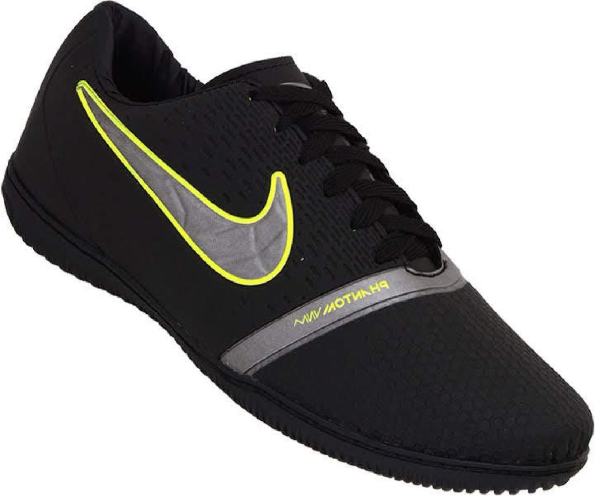 chuteira phantom preta futsal