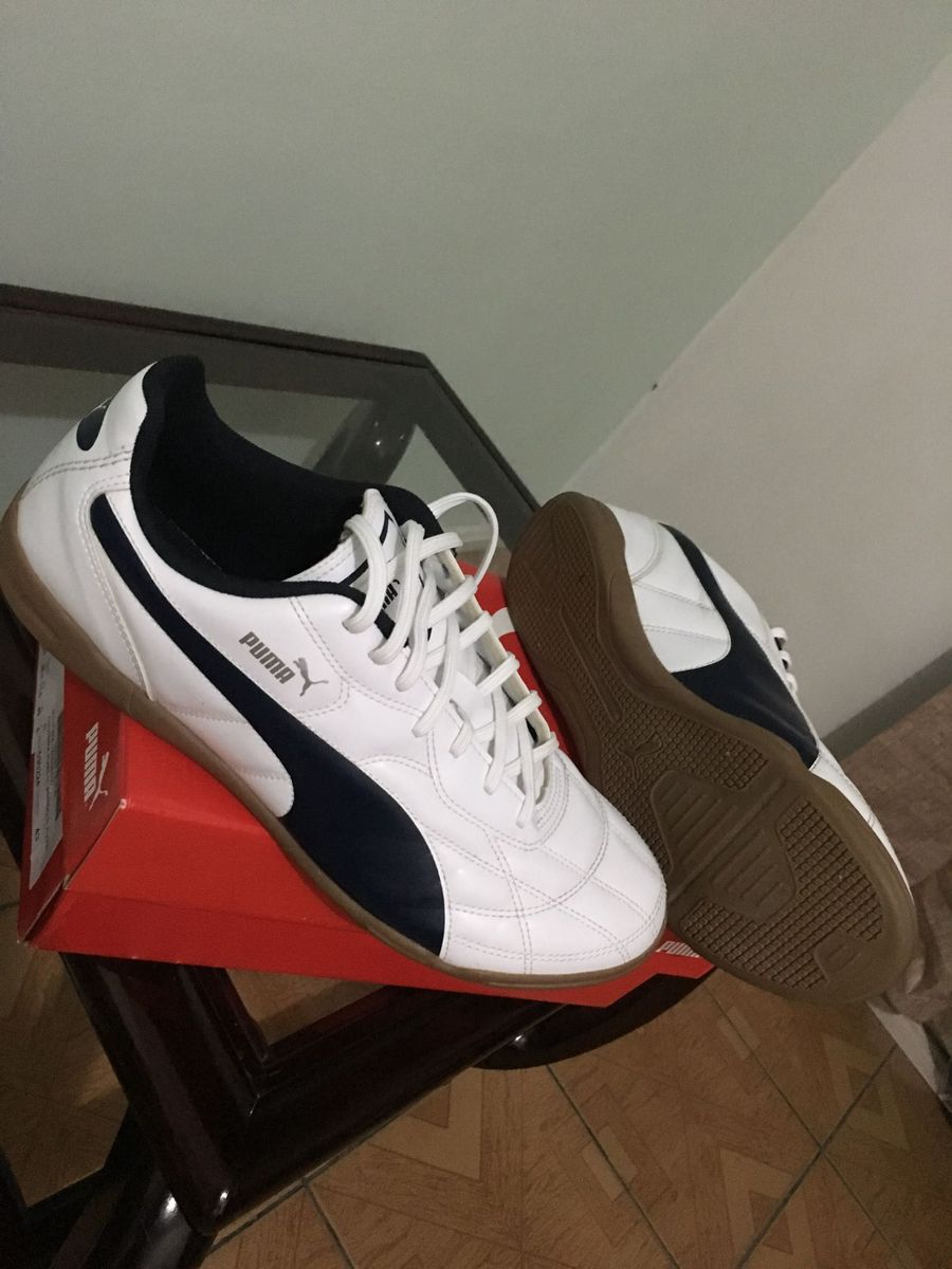 chuteira futsal puma branca