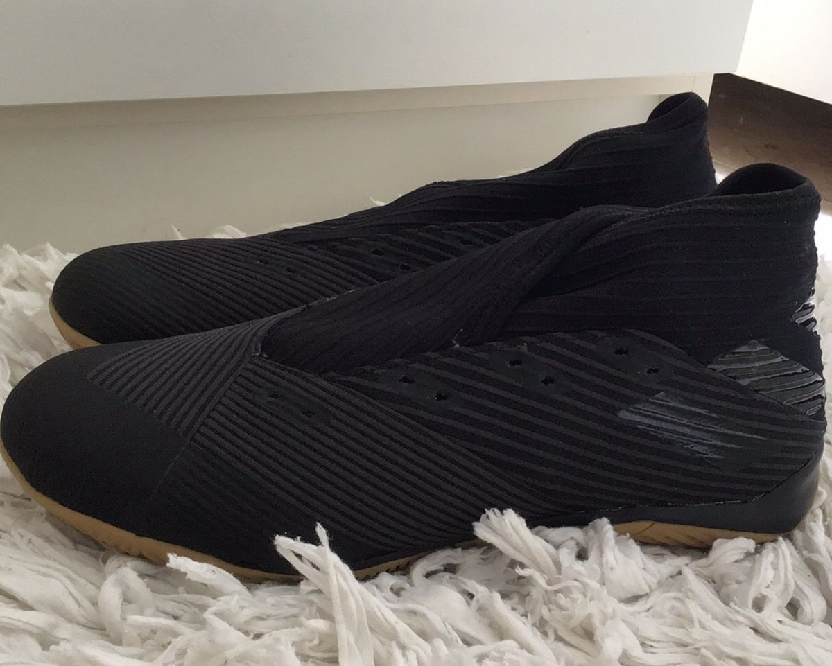 chuteira society nike sem cadarço