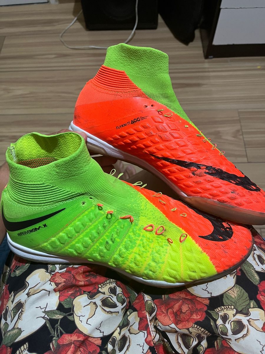 Chuteira nike hotsell hypervenom futsal verde