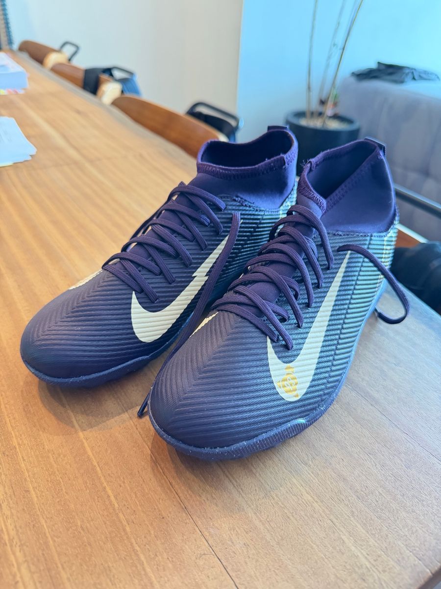Chuteira Nike Mercurial Roxa Mbappe Society 36 | Tênis Masculino Nike ...