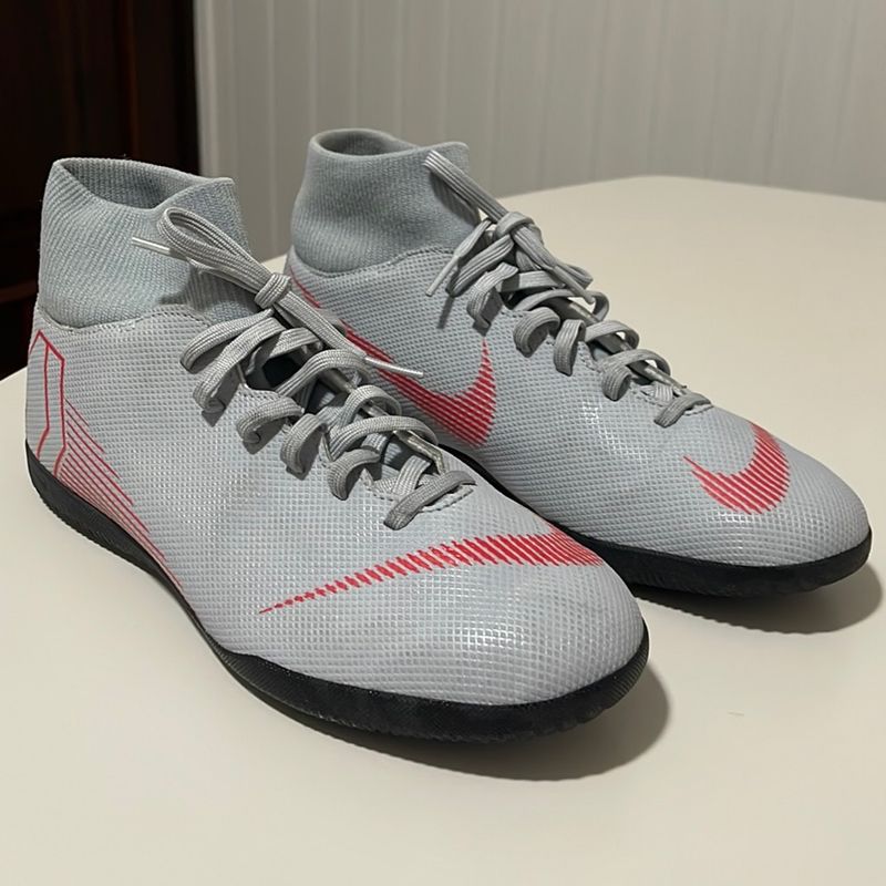 Nike mercurial cheap red and grey