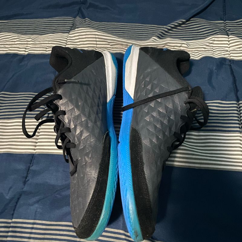 Chuteira Nike Tiempo Legend Academy Futsal Preta/Azul Nike