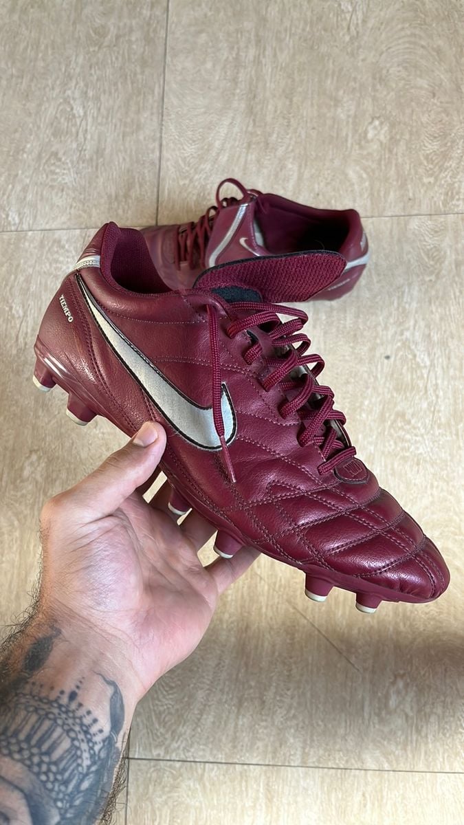 Nike tiempo sales burgundy