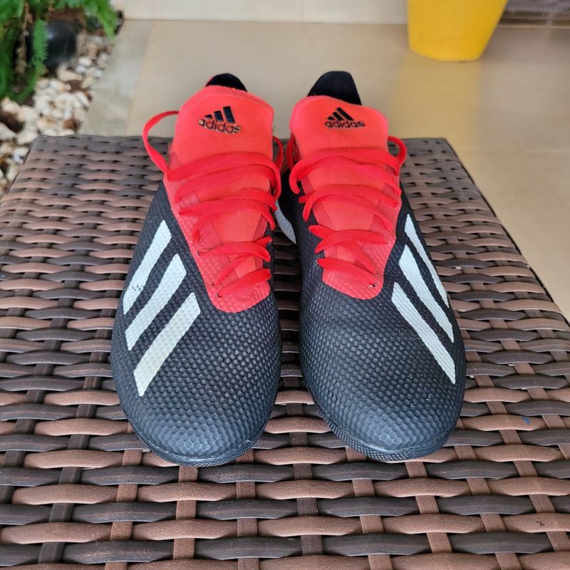 Chuteira Society Adidas X 18 3 Tf Numero 42 Adidas Usado 93774432 enjoei