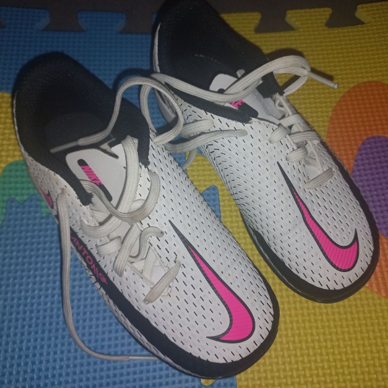 Chuteira nike best sale society rosa