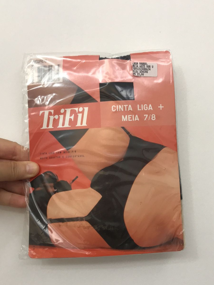 meia calça com cinta liga trifil