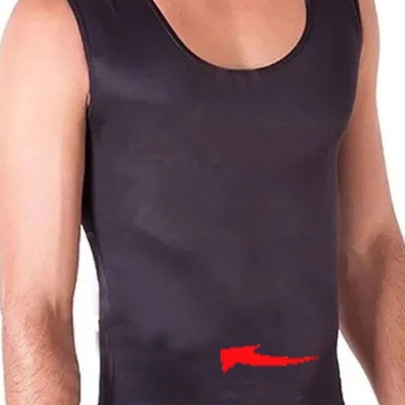 Camiseta Modeladora Masculina Slim Redutor E Postural Preto