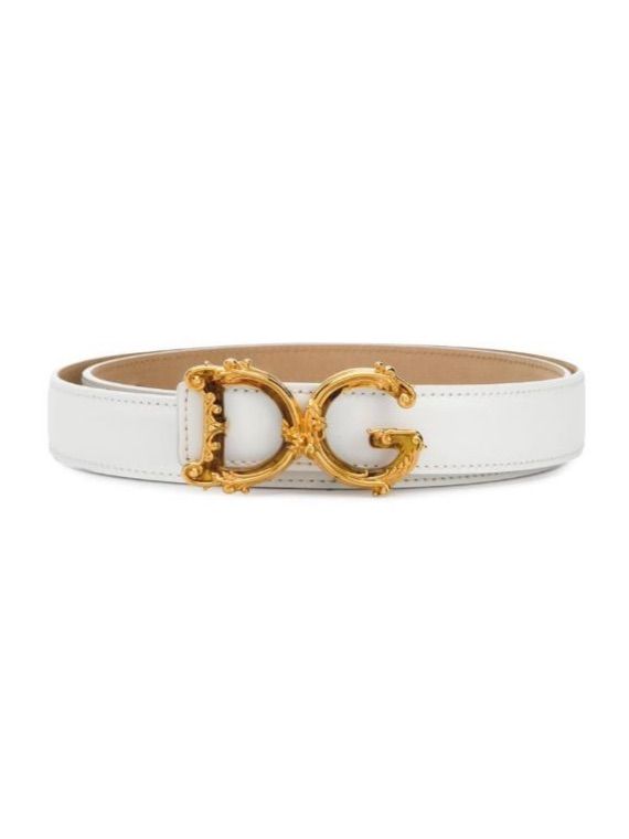 Cinto Dolce Gabbana Fivela Dourada Fino Couro Branco | Cinto Feminino Dolce  & Gabbana Nunca Usado 42139624 | enjoei