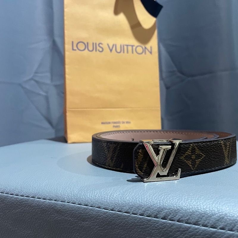 Cinto Amarelo Couro Louis Vuitton