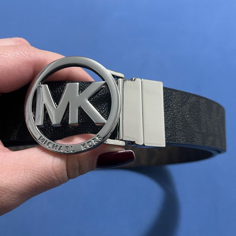 Cinto MK original Cinto Michael Kors Original Monograma Off White Feminino main image 4
