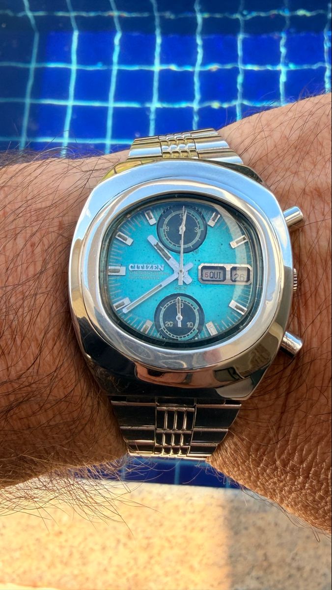 Citizen Chronograph Automatic Calibre 8110a Anos 70 Caixa Cushion / Ufo ...