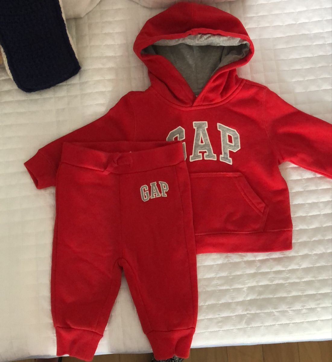 Cj Moletom Gap Vermelho Roupa Infantil Para Bebe Gap Usado Enjoei