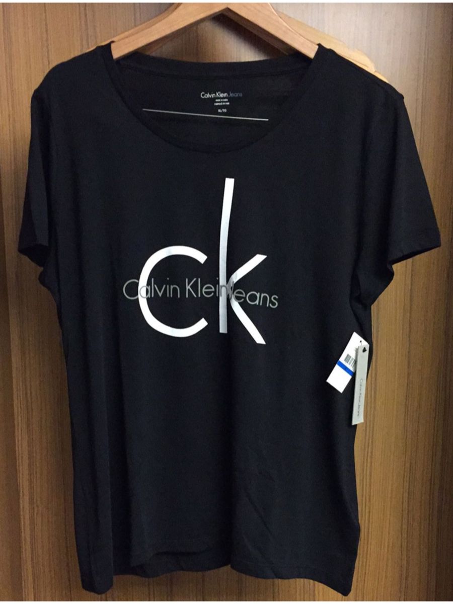 camisa calvin klein masculina preta