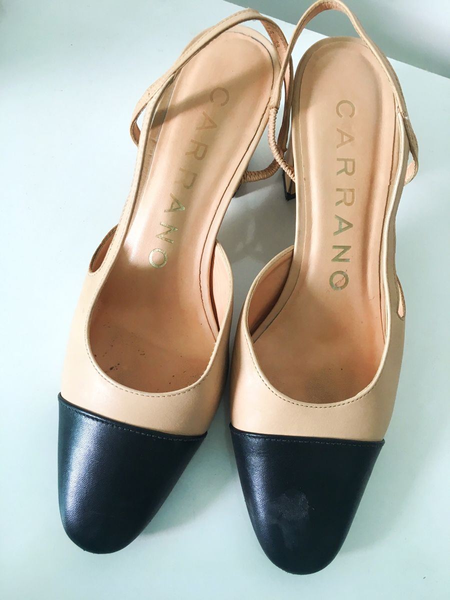 scarpin bicolor chanel