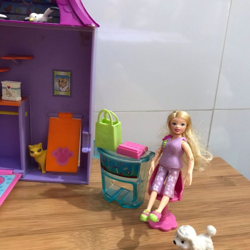 Clínica Veterinária Polly Pocket Set Completo com Acessórios Brinquedo  Mattel Usado 25571263 enjoei