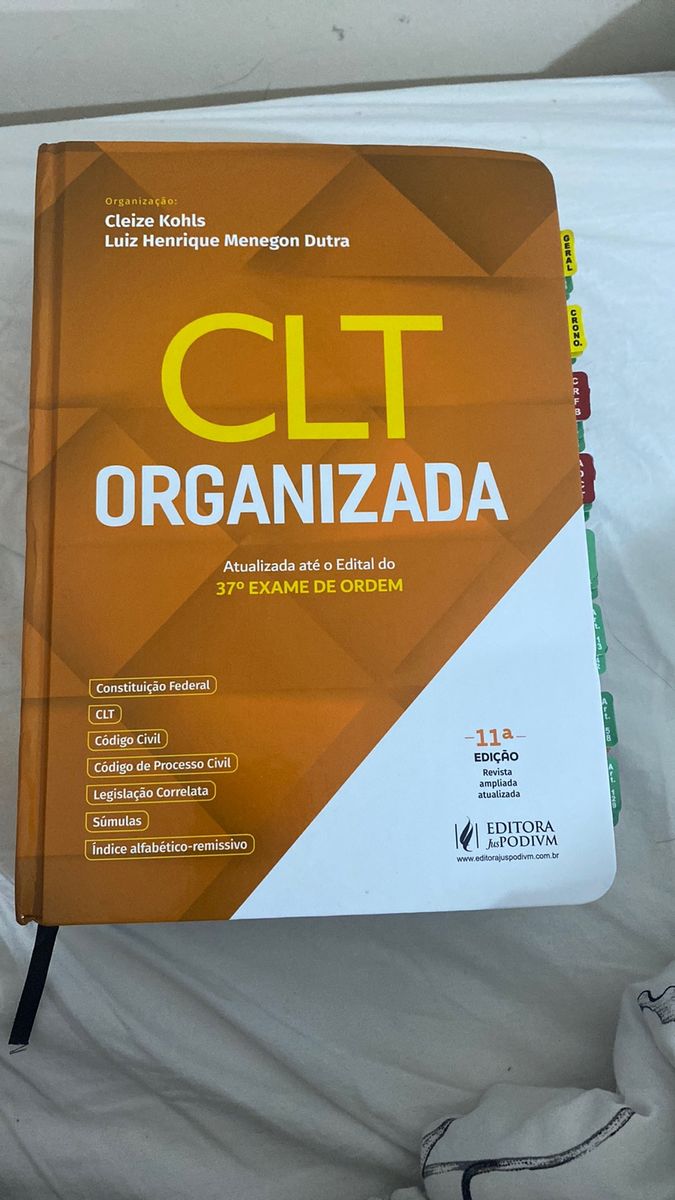  Clt Organizada - Legislação Exame De Ordem: 9788533953987:  Cleize Carmelinda Kohls: ספרים