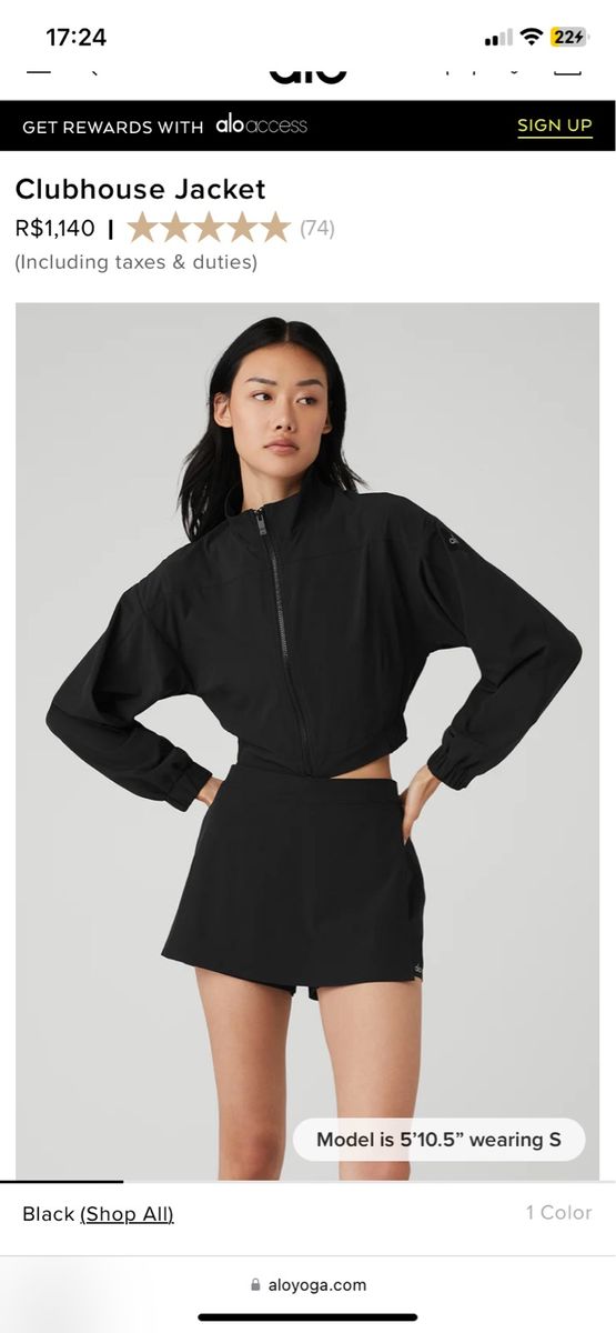 Clubhouse Jacket Alo Yoga | Alo Yoga Usado 110505285 | enjoei