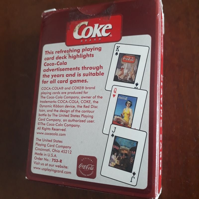 Jogo De Cartas - Baralho Original Coleção Coca Cola