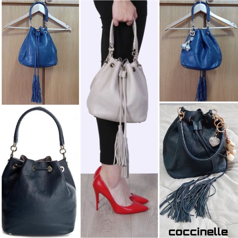 Coccinelle Leonie Leather Bucket Bag Bolsa de Ombro Feminina