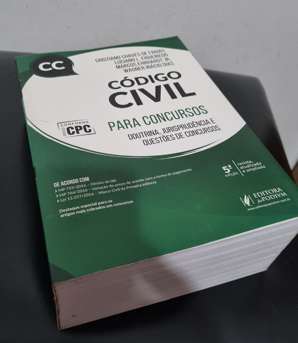 Código Civil Para Concursos | Livro Editora Juspodivm Usado 72951967 ...