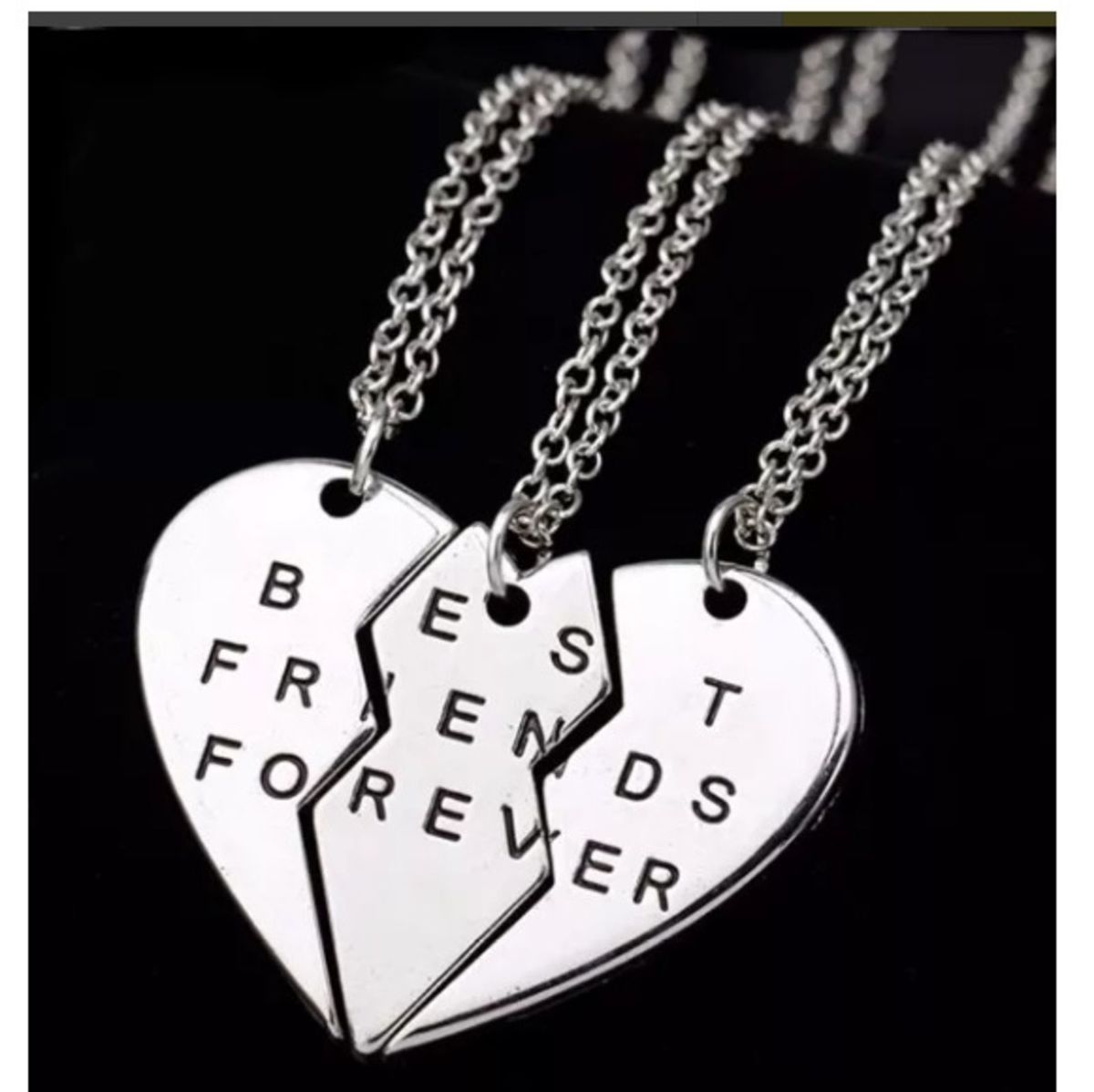 Colar Amizade Best Friends Melhores Amigas Folheado Ouro 18k