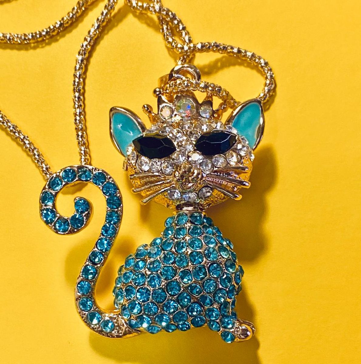 Betsey johnson sale cat necklace