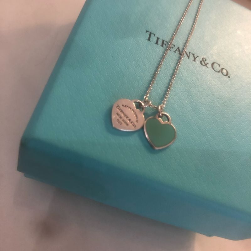Colar Tiffany de Coração Duplo Mini Jóia Feminina Tiffany Co