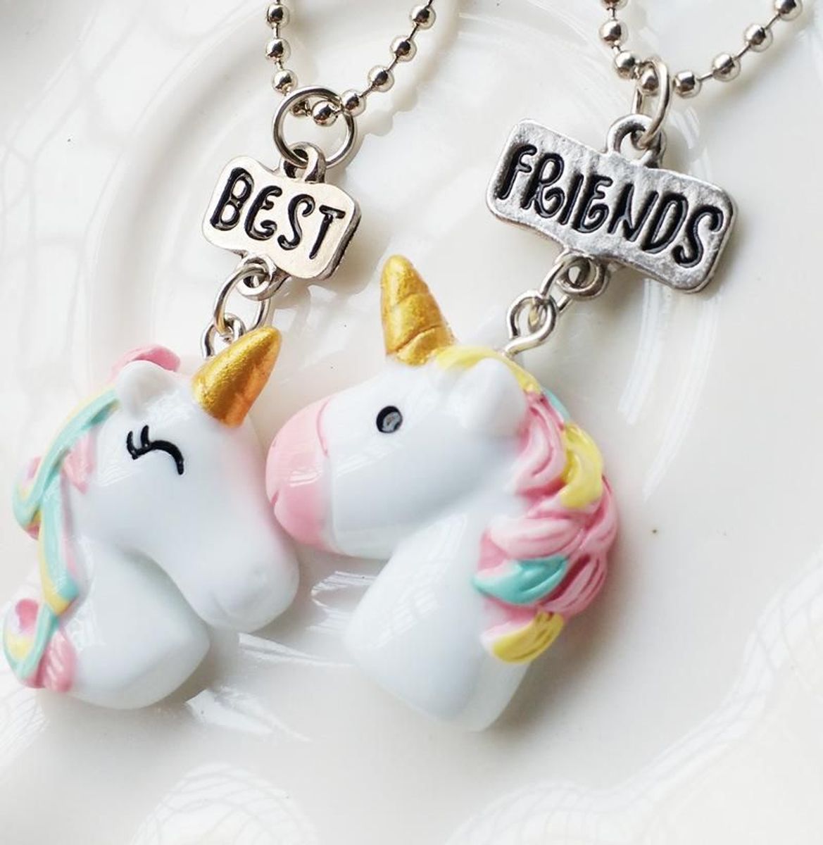 colar unicornios - bijoux unicornio