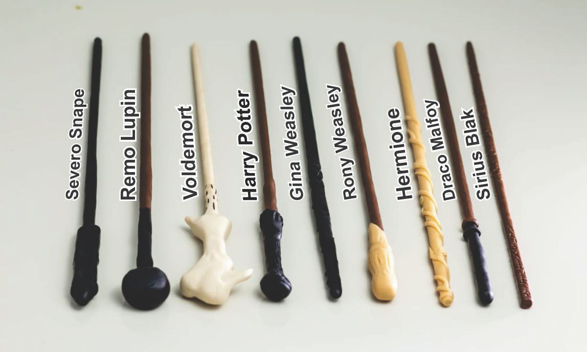 Coleção 09 Varinhas Harry Potter Brinquedo