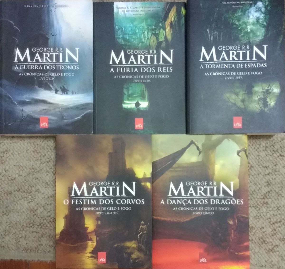 Coleção 5 Livros Game Of Thrones
