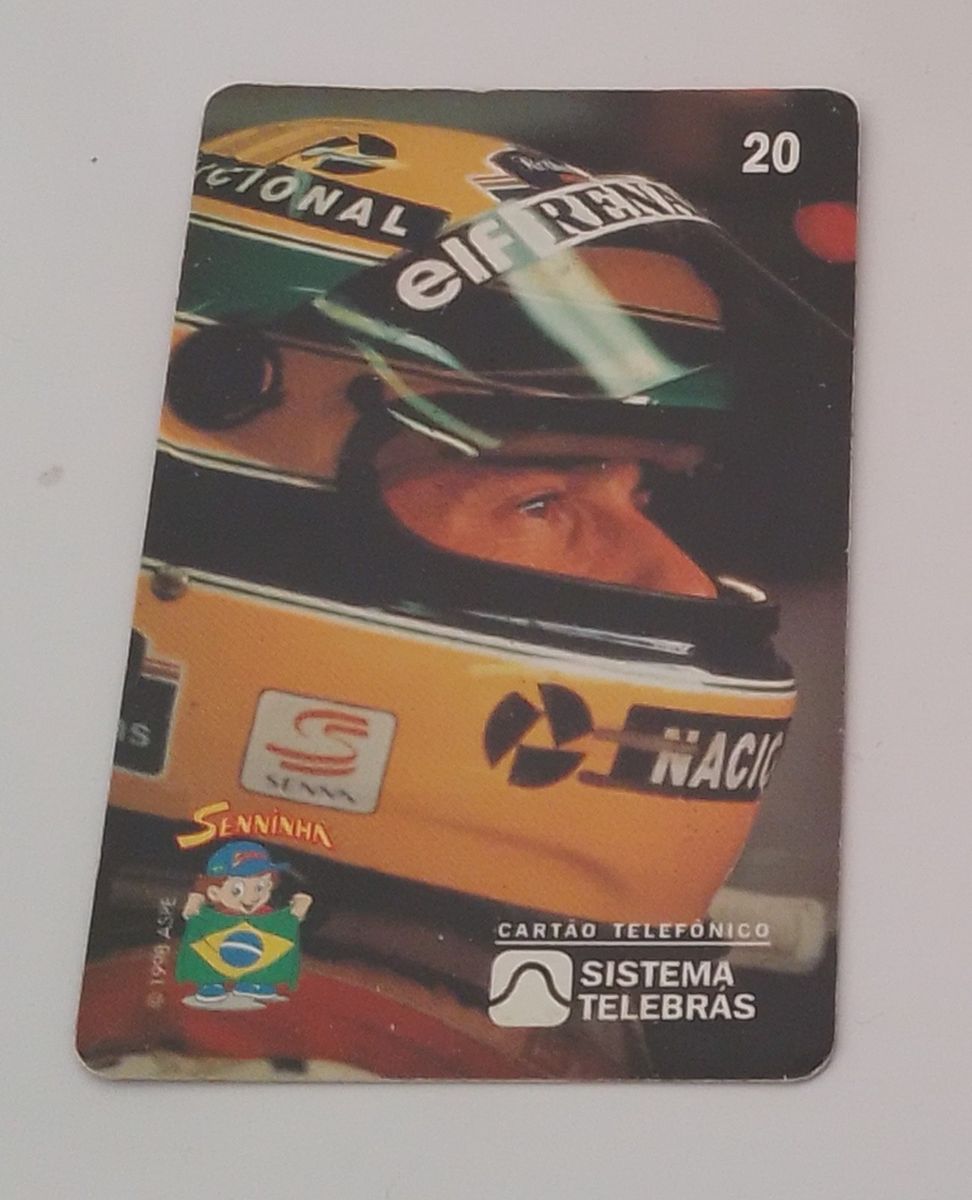 Coleção Ayrton Senna | Produto Vintage e Retro Telefonica Usado