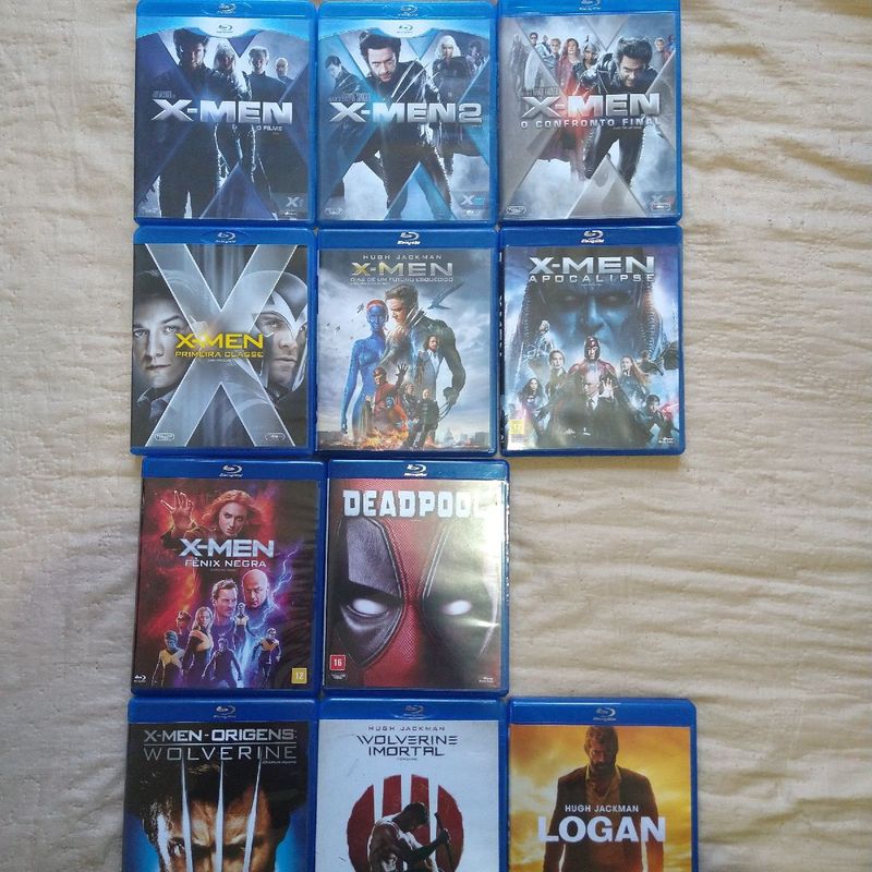 Man LIVE DVD・Blu-ray 11点　まとめ売り Coleção Blu Ray Original - X Men 11 Filmes | Blu Ray Marvel Usado