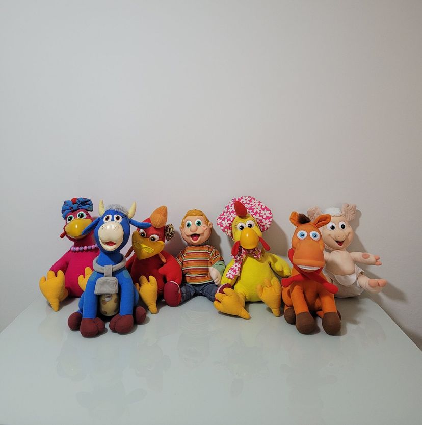 Coleção Bonecos Pelúcias Turma do Cocoricó Julio, Zazá, Lilica, Mimosa ...