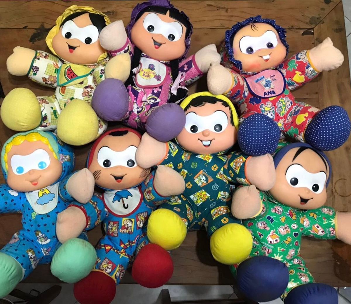 Coleção com 07 Pelúcias Turma da Mônica Baby Multibrink | Pelúcia ...