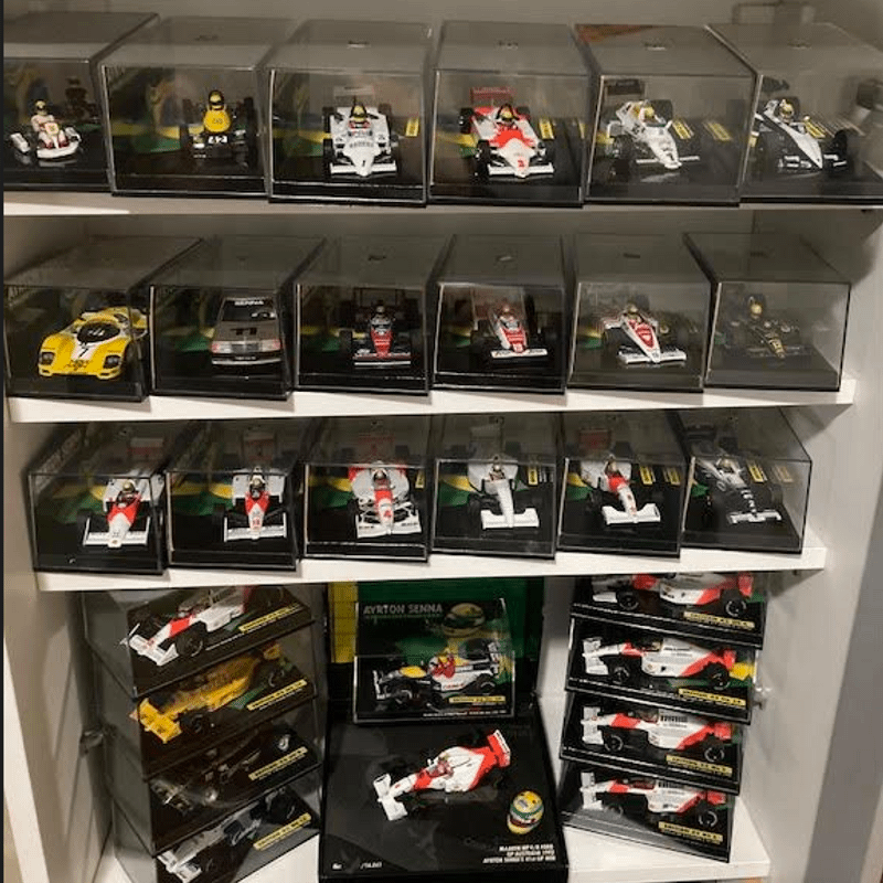 Coleção com 28 (Vinte e Oito) Miniaturas, Ayrton Senna Racing Car