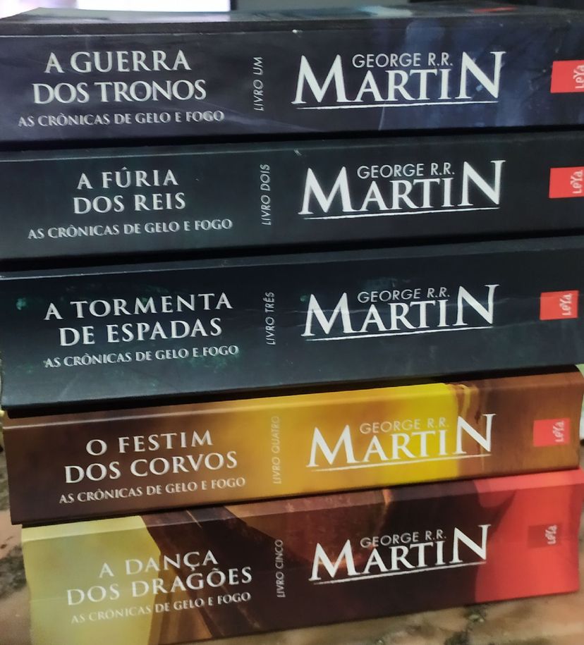 Coleção Completa Livros As Crônicas de Gelo e Fogo - Primeira Edição ...