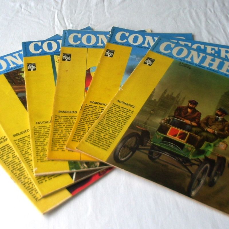 Coleção Conhecer - Editora Abril - Anos 70 - 6 Fascículos