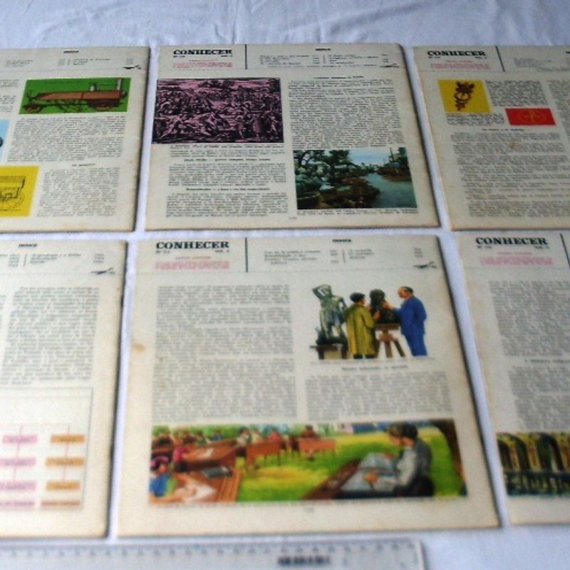 Coleção Conhecer - Editora Abril - Anos 70 - 6 Fascículos