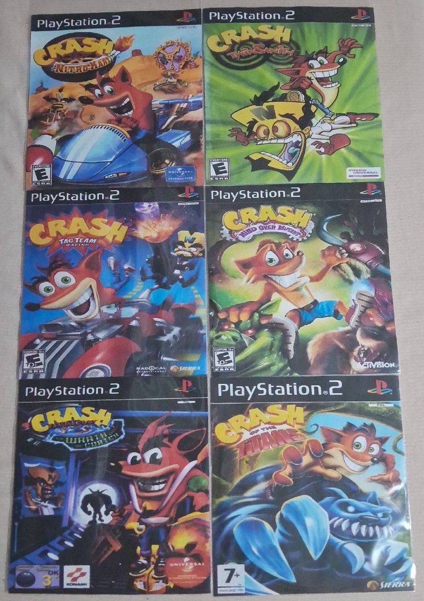 Coleção Crash Bandicoot - 6 Jogos Gravados em Dvd para Playstation