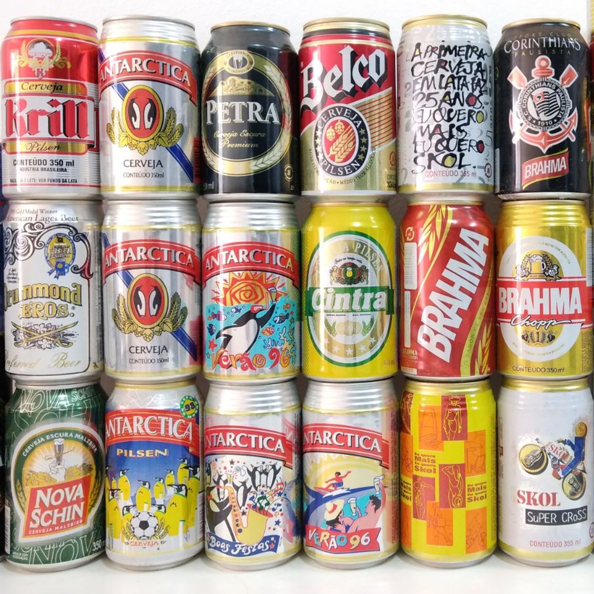 Coleção de Latas Antigas de Cerveja | Produto Vintage e Retro Brahma ...