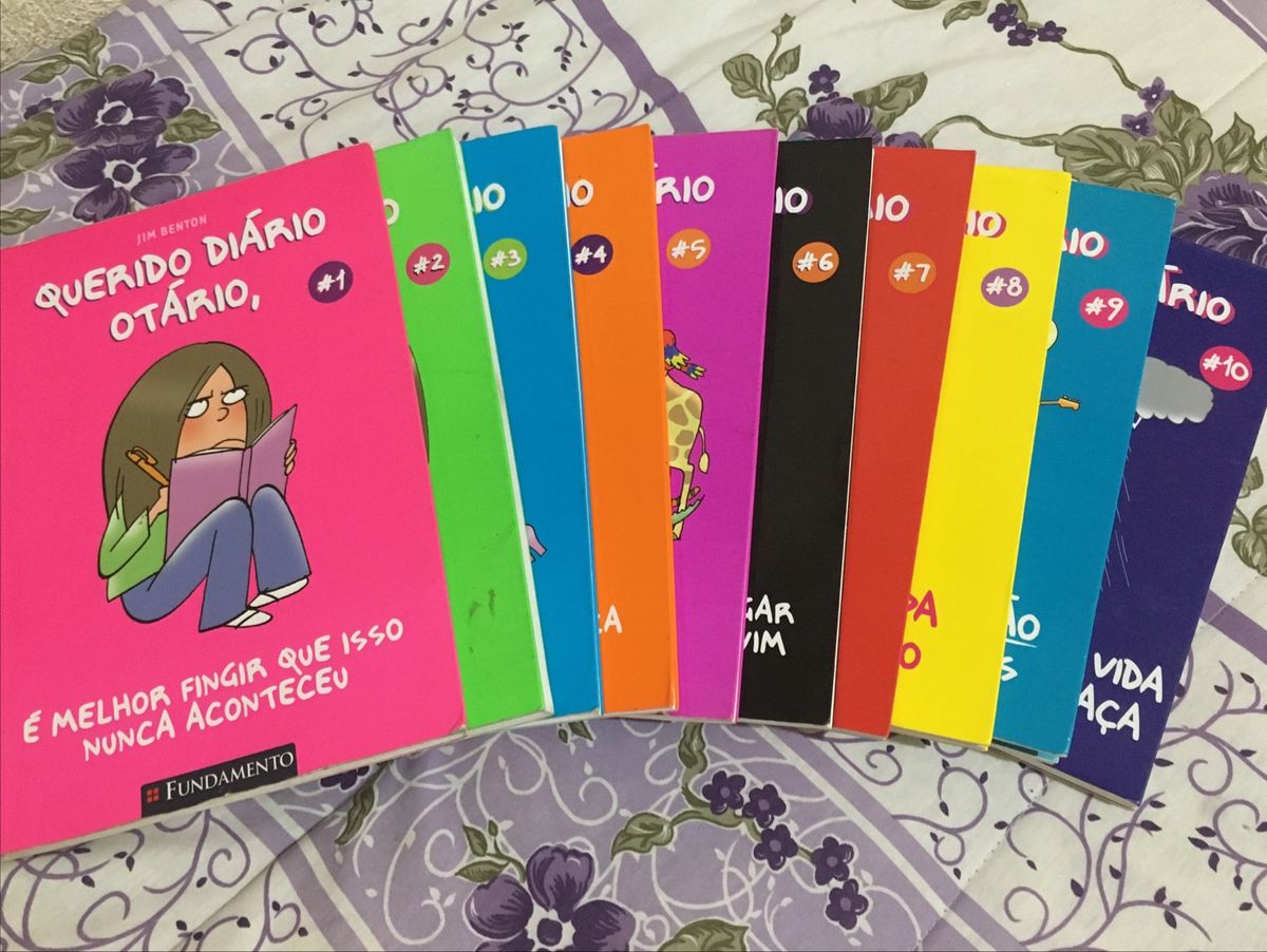 Coleção de Livros Querido Diário Otario 1 Ao 10 Item Infantil Editora Fundamento Usado