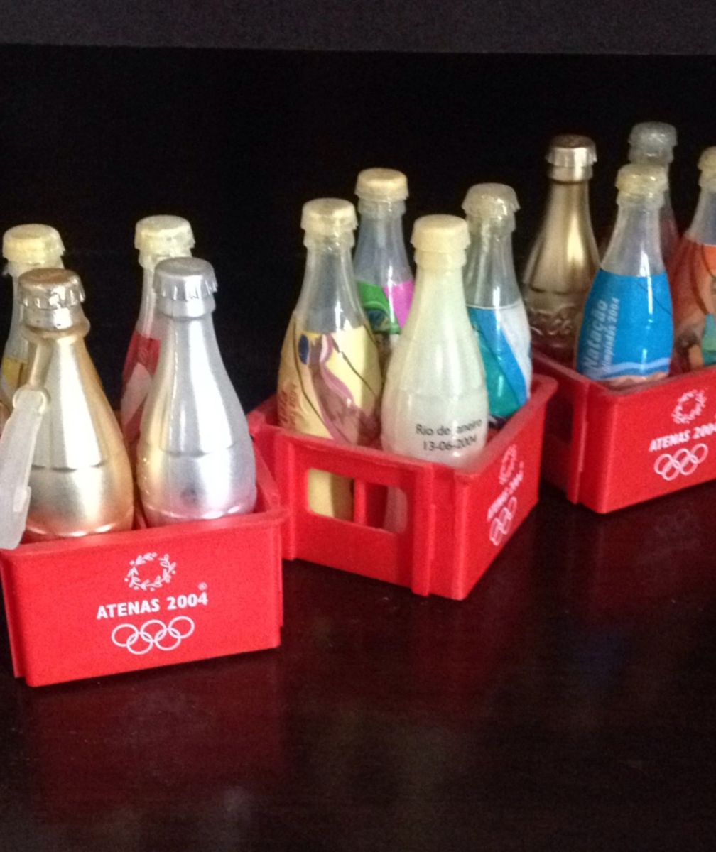 Coleção De Mini Garrafinhas Coca Cola Produto Vintage E Retro Coca